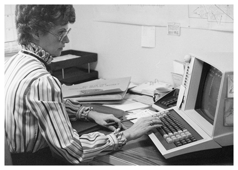Woman at Computer